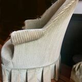2 fauteuils crapaud verts, années 50