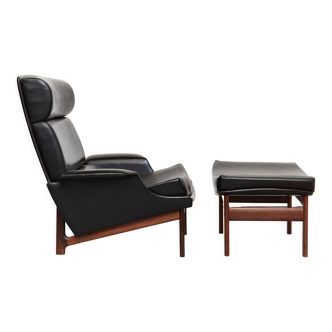 Ib kofod larsen lounge chair & ottoman "Adam" for Mogens kold