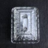 Art Deco Сrystal/Glass Cheese/butter Dome with lid, circa 1930-40, Belgium