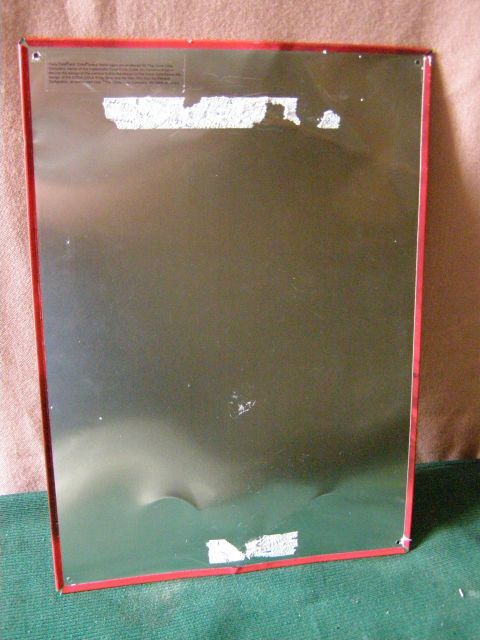 Coca Cola sheet advertising plate