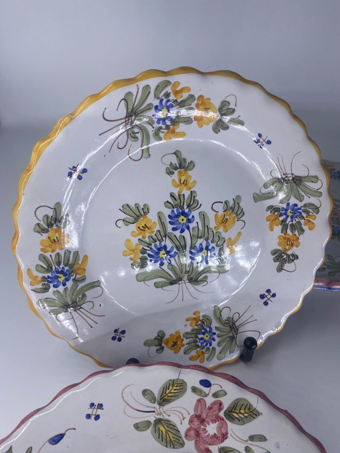 6 vintage plates Martres Tolosane Jodra Noirmoutier