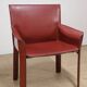 Vintage De Couro leather upholstered armchair, 1980s