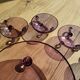 Rare amethyst blown glass cream service tripod - 13 pieces - Condition