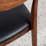 Midcentury Danish set of 6 dining chairs in rosewood by Henning Kjaernulf for Bruno Hansen 1960s