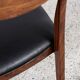Midcentury Danish set of 6 dining chairs in rosewood by Henning Kjaernulf for Bruno Hansen 1960s