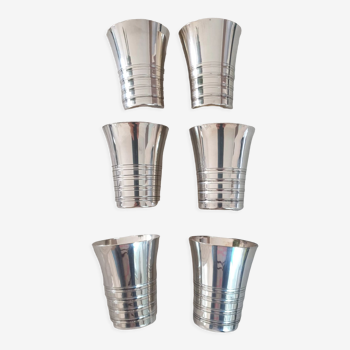 Silver metal cups