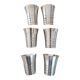 Silver metal cups
