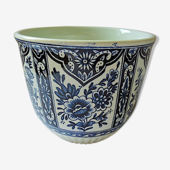 Delftois-patterned potcover by Boch-Maestricht for Royal-Sphinx-Holland