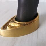 Pair of brass hand flare appliques