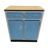 Blue formica: sideboard and folding table