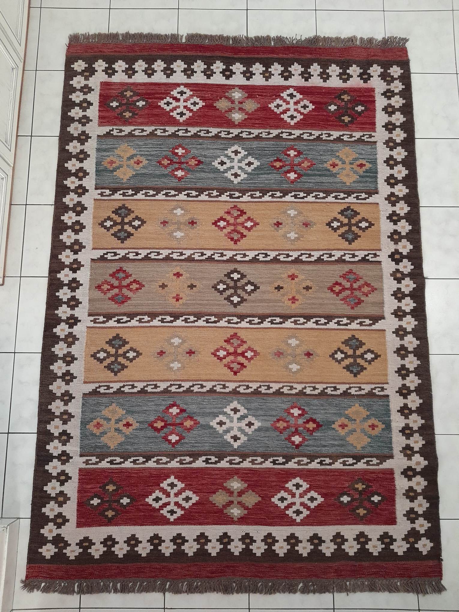 Tapis kilim kibak fait main 240x170cm