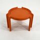 Orange side table by Giotto Stoppino for Kartell, 1970.