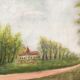 Tableau paysage naïf