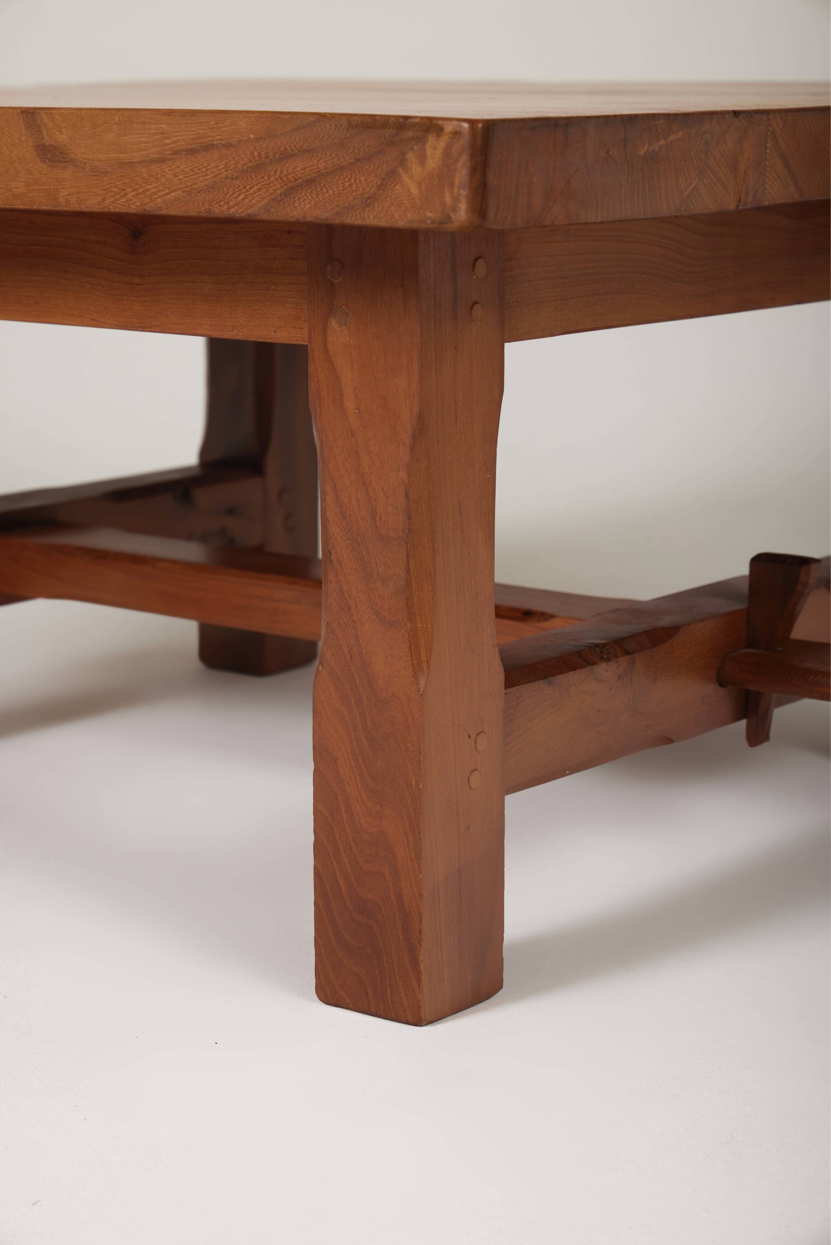 Solid wood coffee table