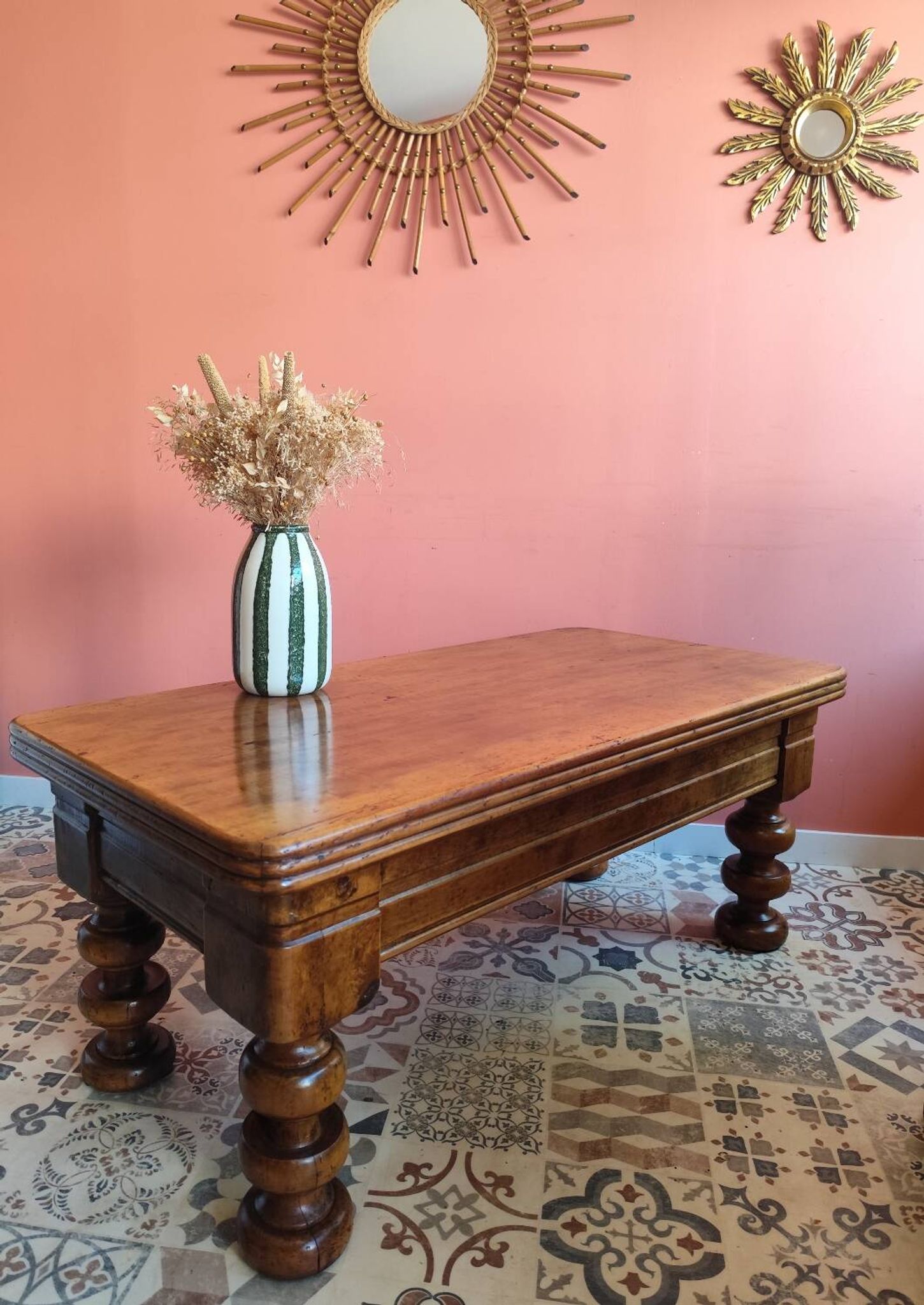 Solid wood coffee table