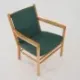Beech armchair, Danish design, 1970s, designer: Erik Ole Jørgensen, manufacture: Tarm Stole & Møbelfabrik