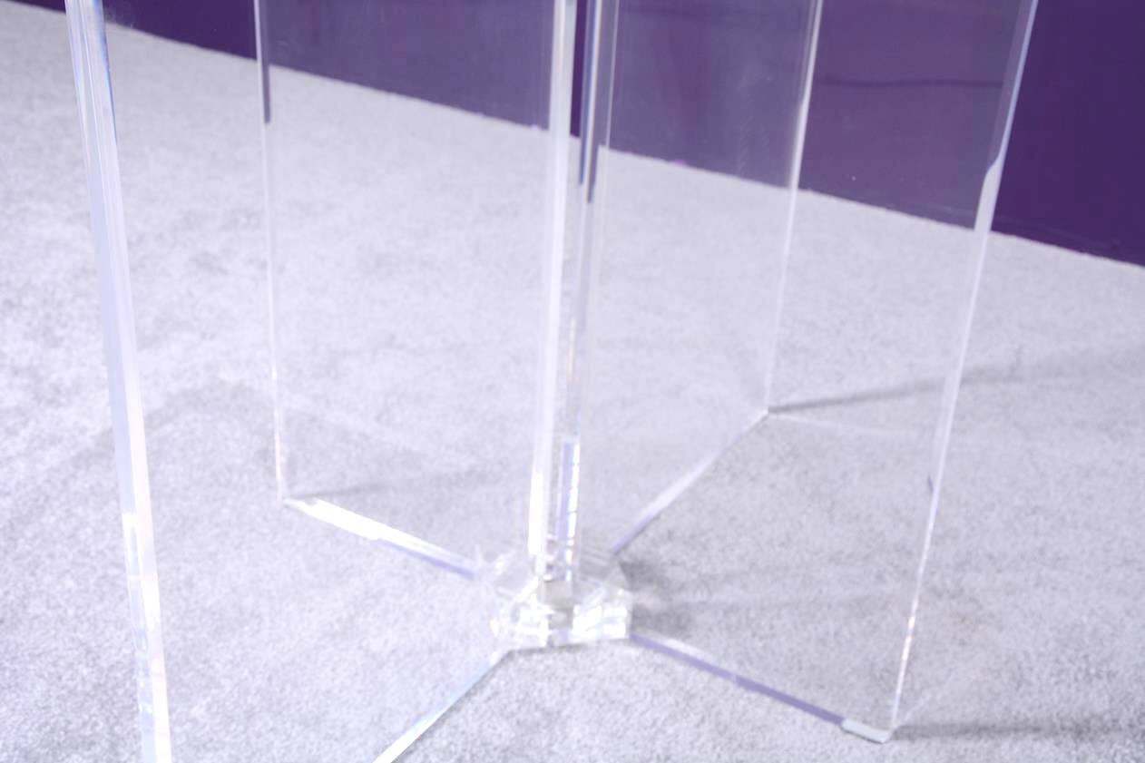 Dining table by David Lange (signature on the base).