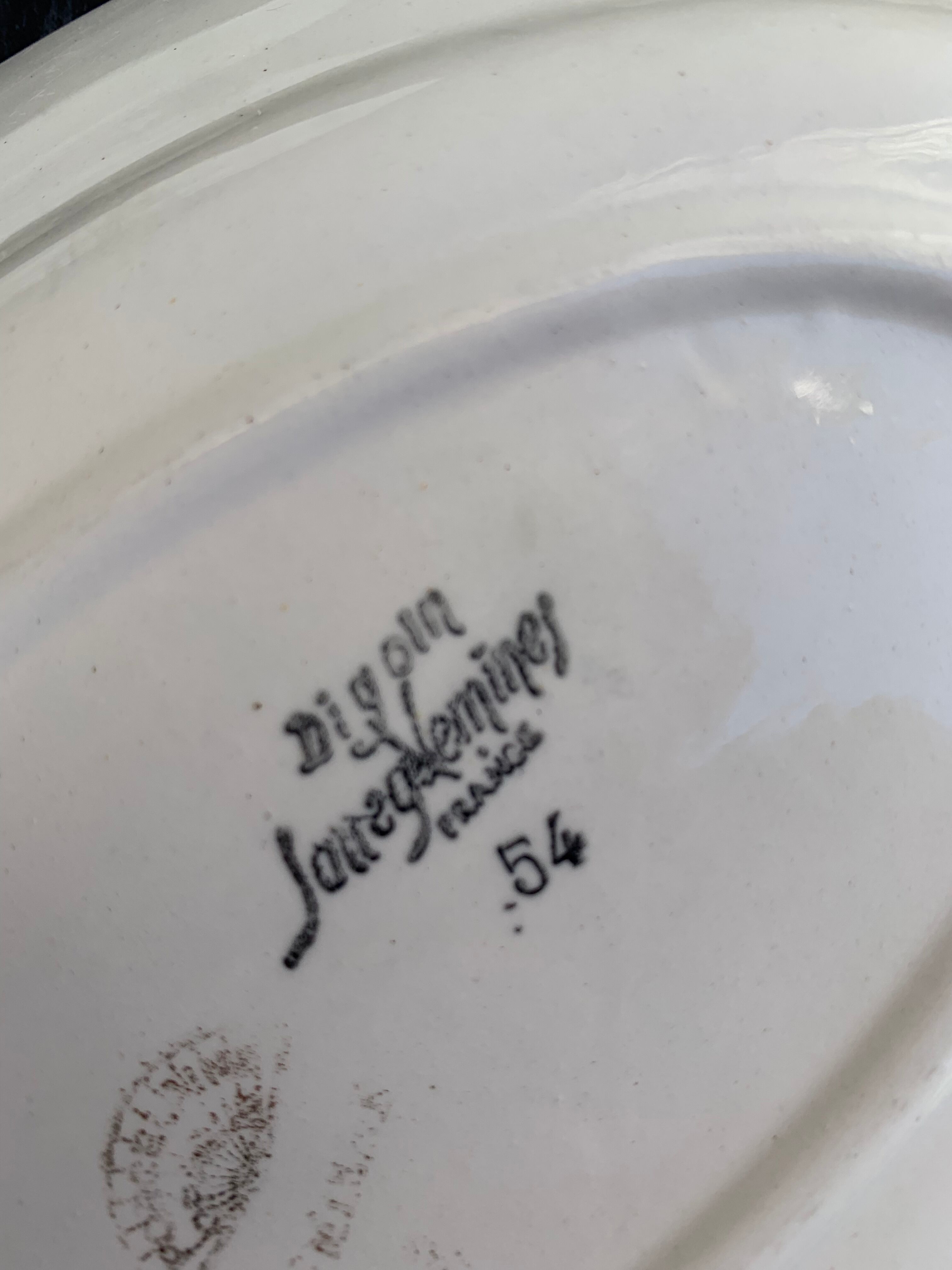 Set of two serving dishes Digoin and Sarreguemines