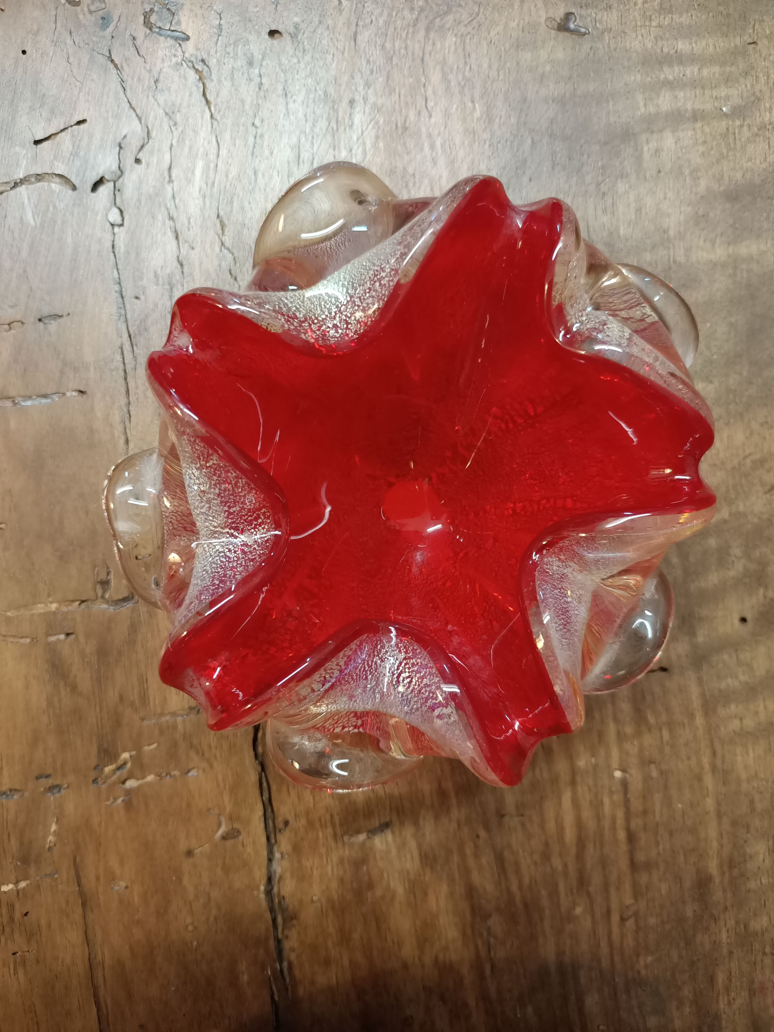 Ashtray murano glass bowl from Barovier and Toso