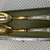 Silver and Vermeil Salad Servers from the Art Nouveau period