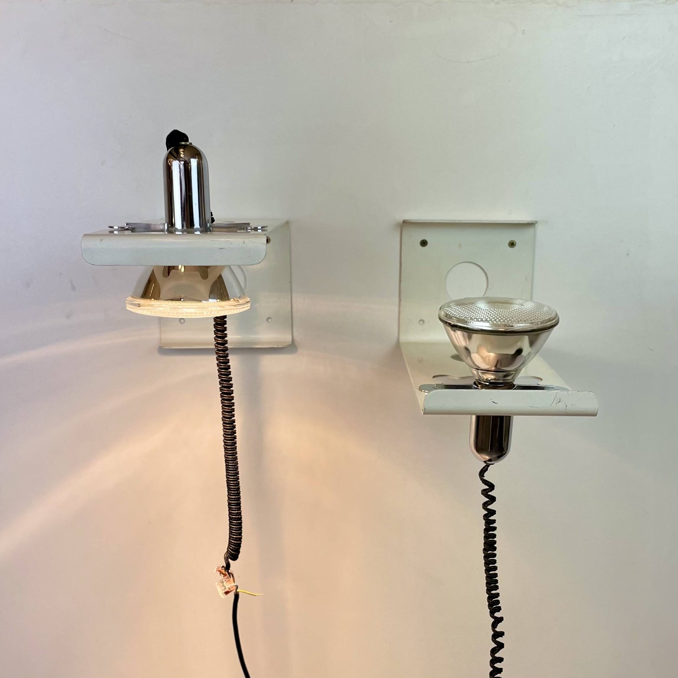 Squadra, Wall Sconces by Ezio Didone for Valenti, 1970s