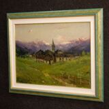 Antique landscape signed G. Mariani from 19th century