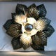 Green and gold flower wall lamp
