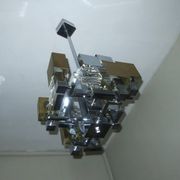 Italian Modern Cubist Chandelier style Sciolari, 1960s
