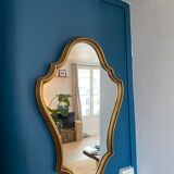 Italian mirror in gilded wood