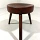 Antique rustic wooden tripod stool 1900’s
