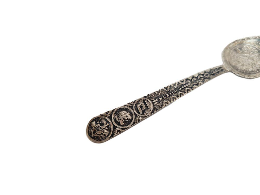 Cuillère à sel en argent, Mexique, années 1950