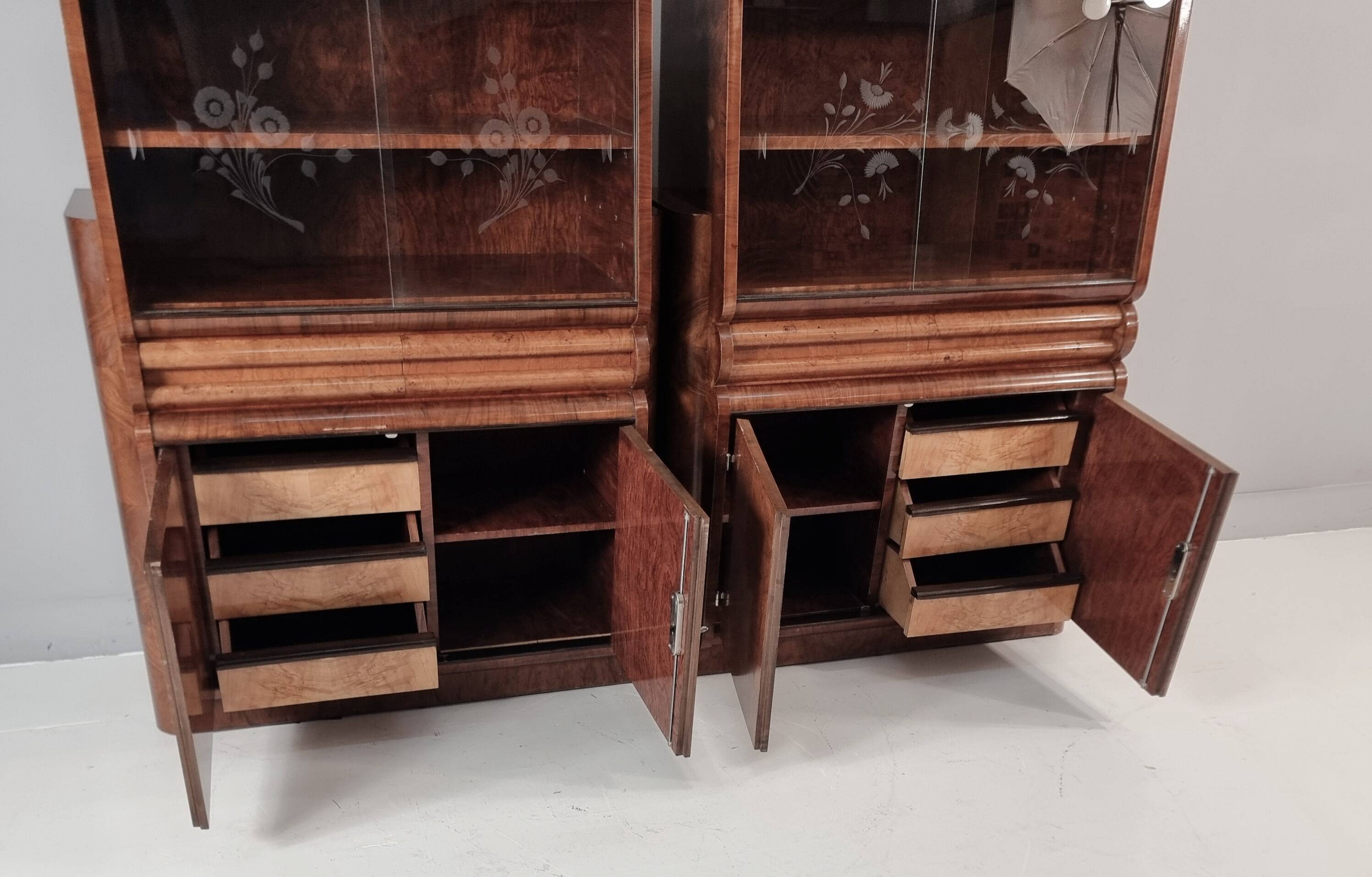 Art Deco Cabinets, 1940s