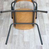 Set of 4 vintage chairs with armrests