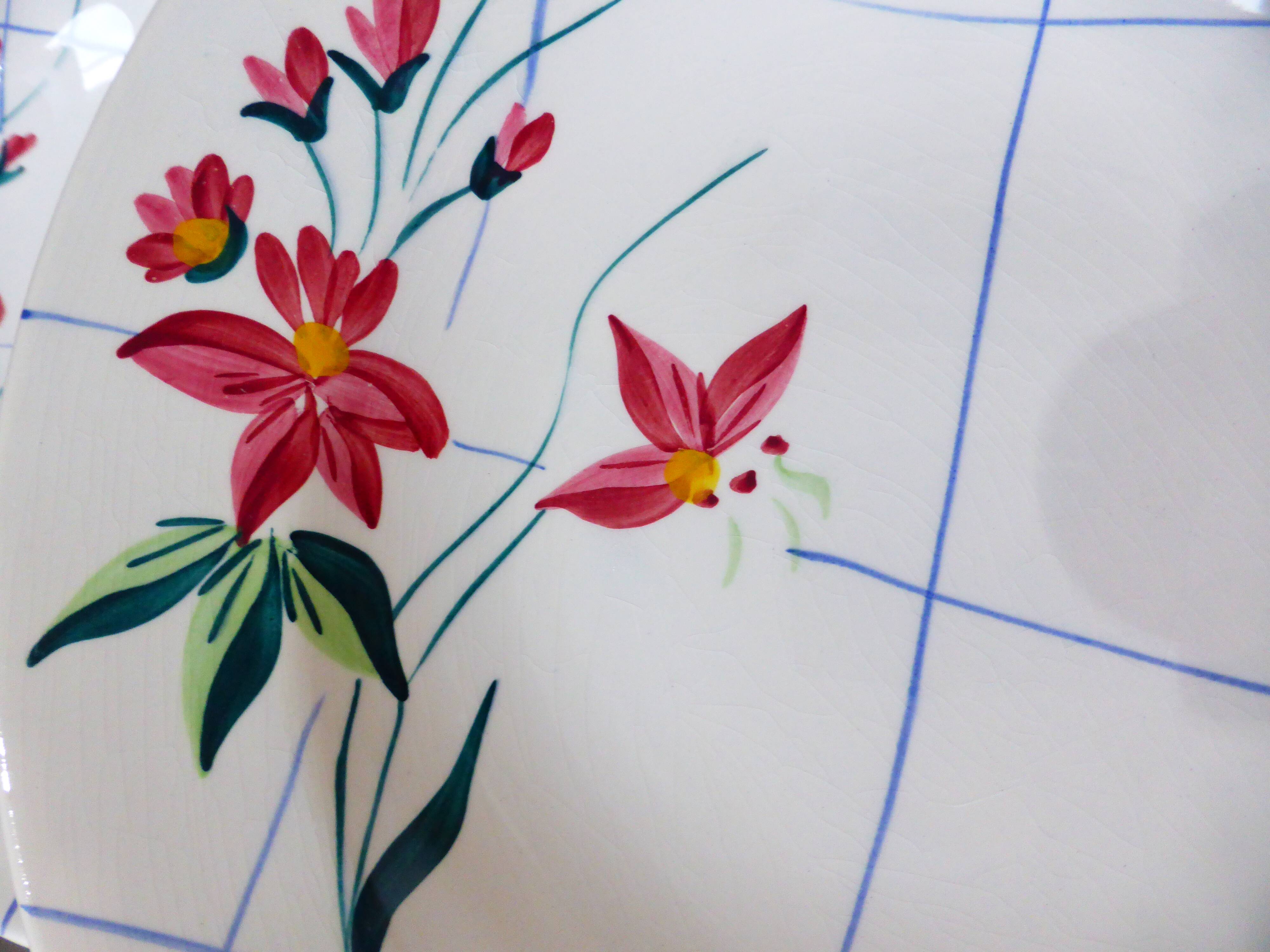 6 vintage deep plates from Niderviller model Saumur 220512