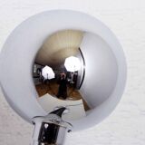 Chromed metal desk lamp