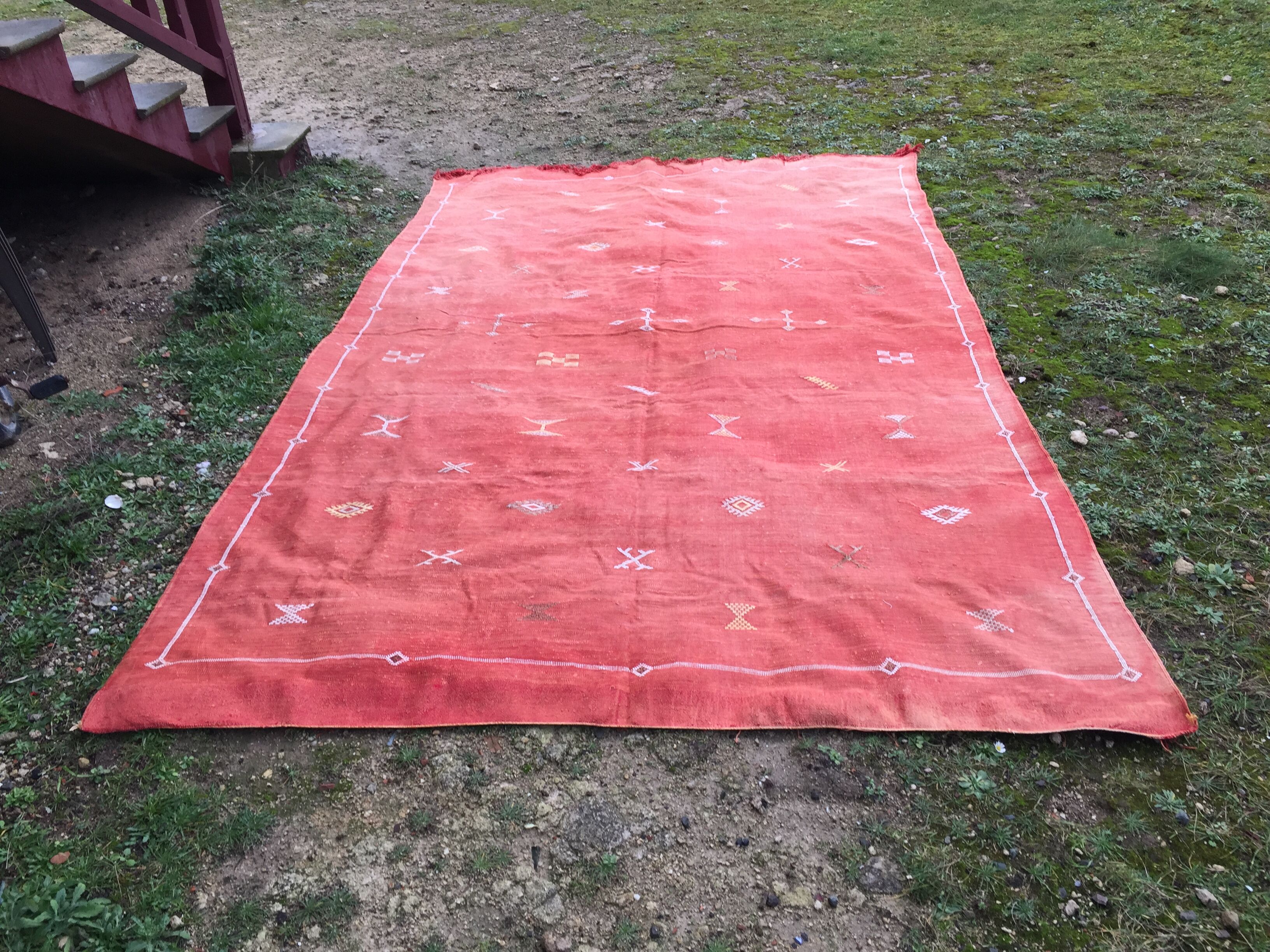 Large handcrafted carpet Yemen 300 × 180 cm