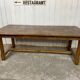 Table de ferme en noyer