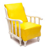 Fauteuil vintage en cuir, 1950