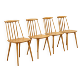 Lot de 4 chaises J77 par Folke Pålsson pour HAY – chêne clair