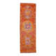 Orange & Pink Oushak Runner Rug, 103x325Cm