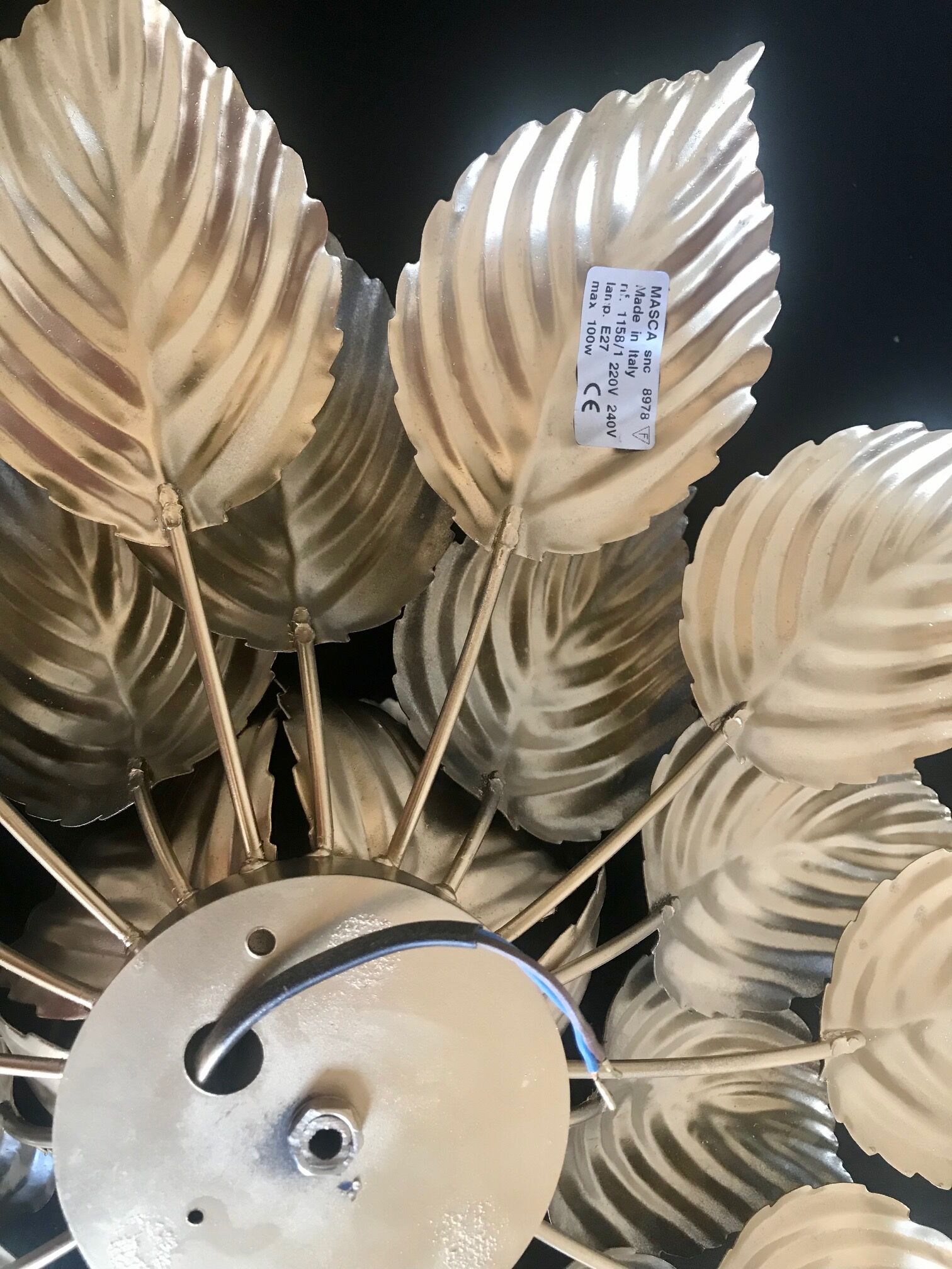 Masca golden flower applique