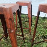 Standing table, Tolix stools