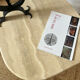 Travertine coffee table
