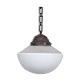 Two tone mid-century french pendant light
