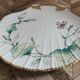Limoges flower decoration shell plate Limoges