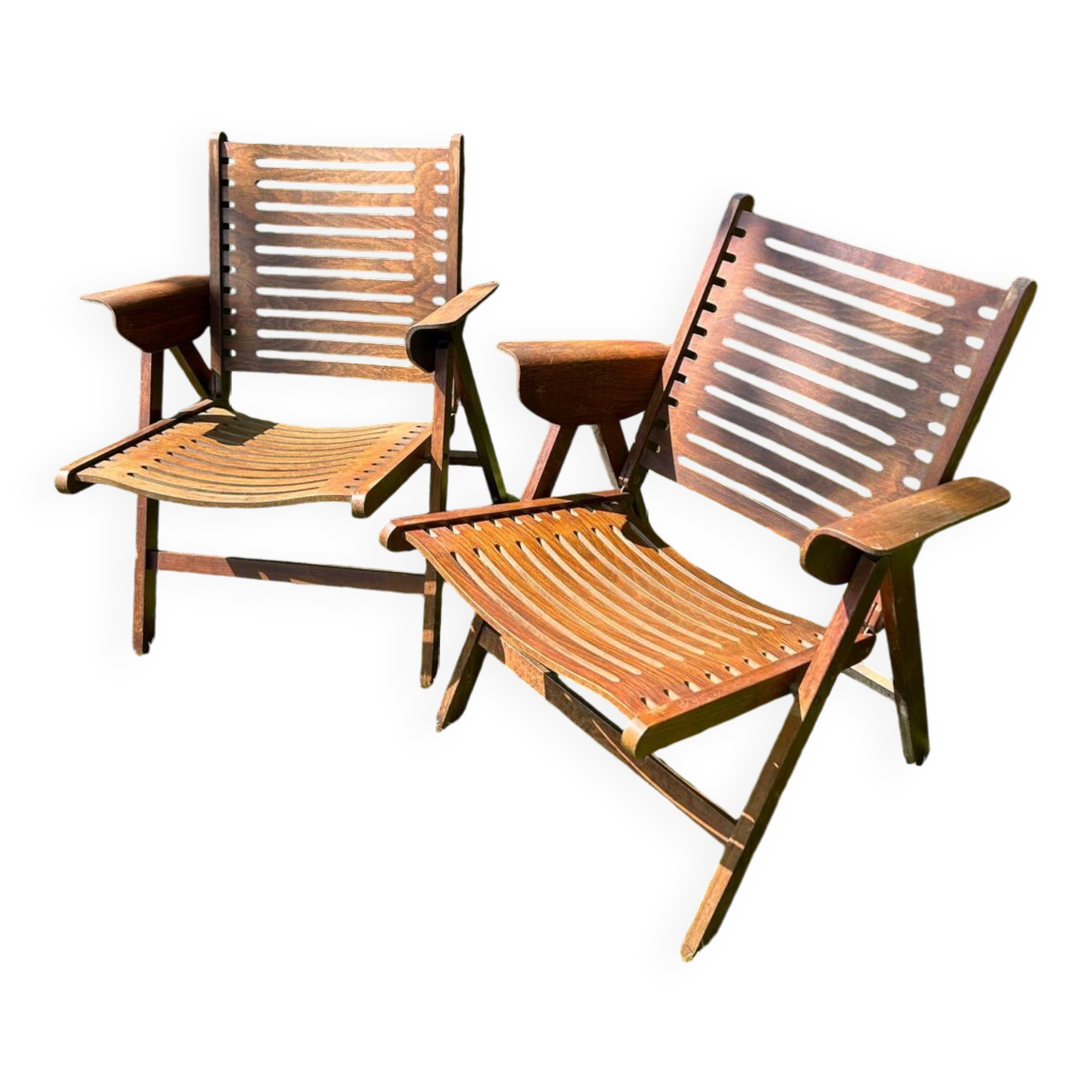 “Rex” folding armchairs by Niko Kralj