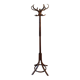 Coat rack on parrot stand, Thonet Baumann style, turned wood, 1950s