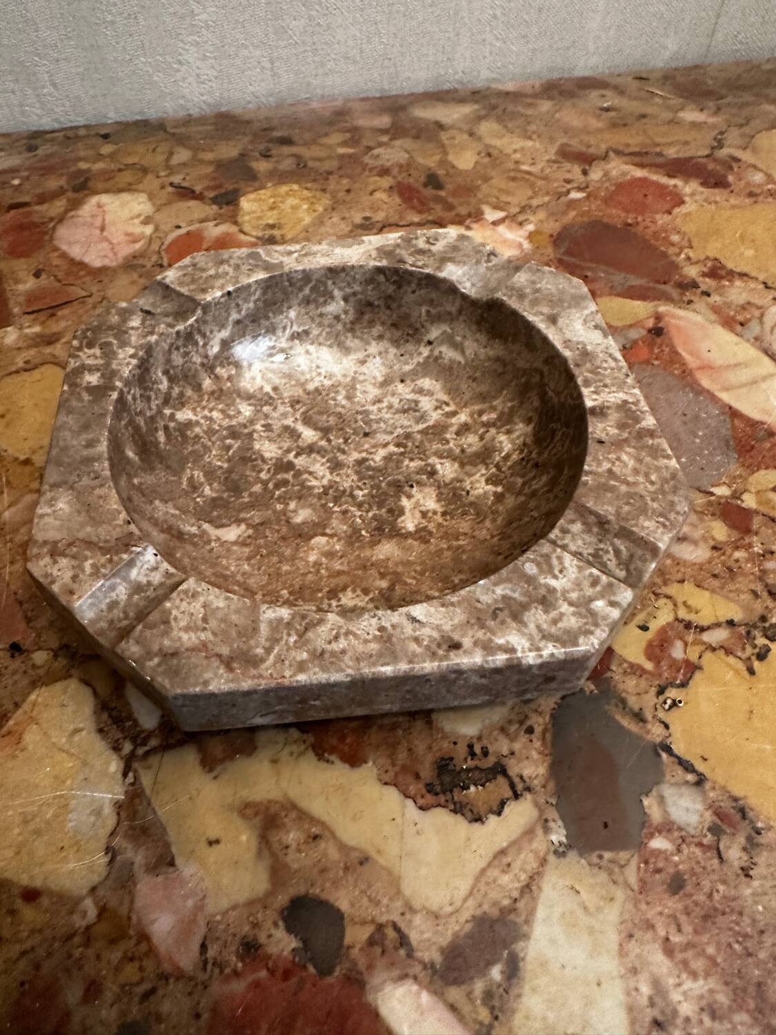 Ashtray, marble catch-all.