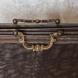 Brass and bronze steel firewall 4 panels XIX°