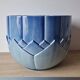 Large blue Art Deco Sarreguemines flowerpot